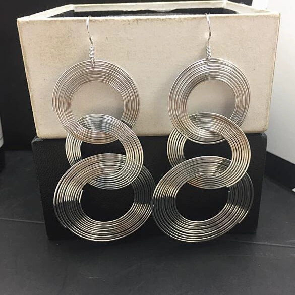 Wholesale Multi-layer Earrings New Vintage Earrings Women's Geometric Circle Earrings