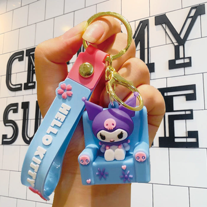 Wholesale Cartoon Doll PVC Keychain JDC-KC-LiuFan002