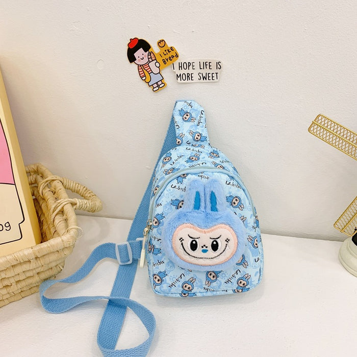 Wholesale New Fabric Children's Cartoon Chest Bag Cute Boys and Girls Baby Three-dimensional Shoulder Bag Kindergarten Lightweight Crossbody Bag JDC-SD-TMS006