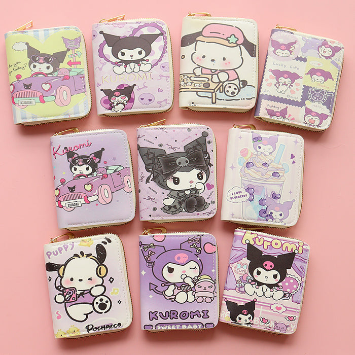 Wholesale PU Cartoon Printing Zipper Coin Purse JDC-WT-Jumei003