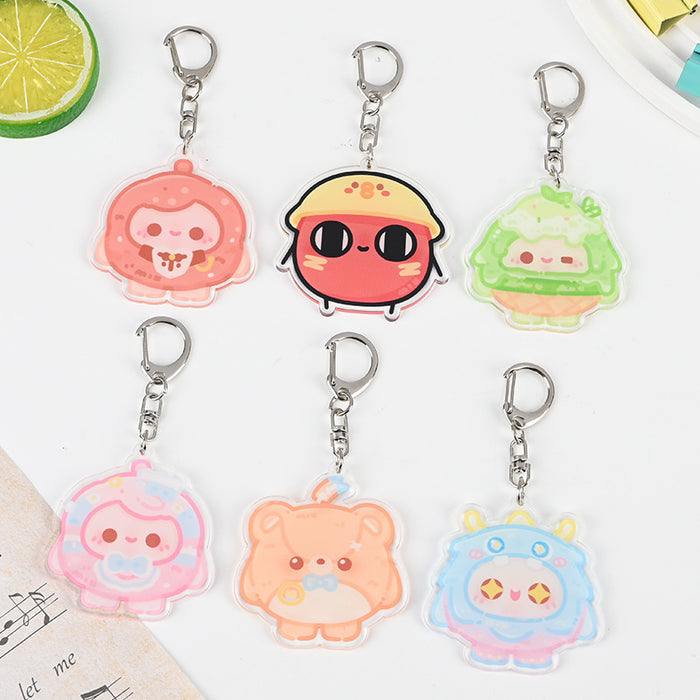 Wholesale Cute Cartoon Acrylic Keychain JDC-KC-XBK005