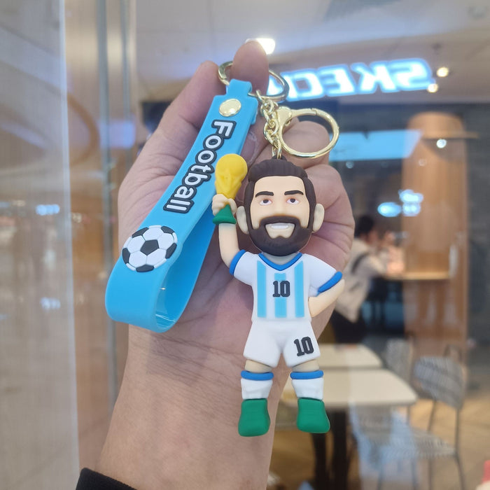 Wholesale Cartoon Football Commemorative Keychain