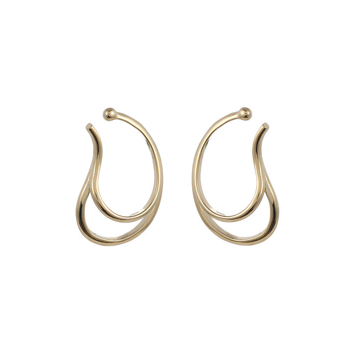 Wholesale Ear Clip Eardrop Women's Ear Clip Metal Ear Hanging Earrings