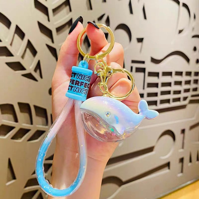 Wholesale whale pendant keychain
