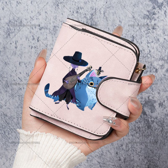 Wholesale Cute Devil Hunter PU Wallet For Women Card Holder Coin Purse Youth Campus Fashion Accessory