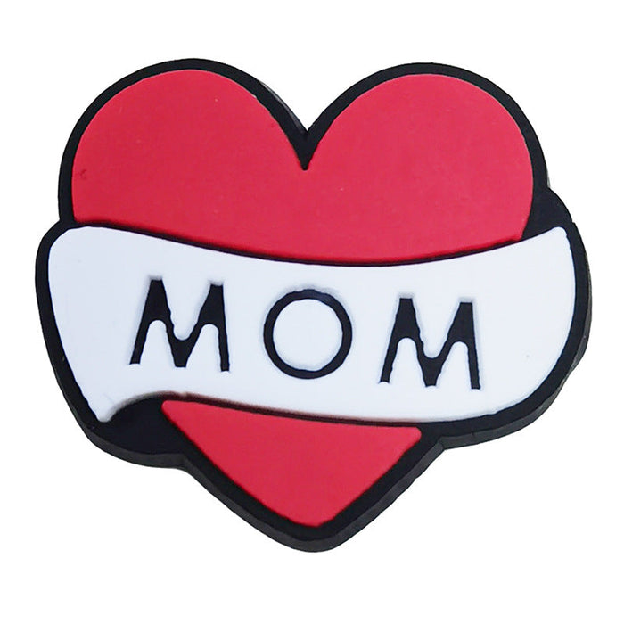 Wholesale 100 PCS PVC Mother's Day Cartoon DIY Shoe Buckles JDC-SC-RYY001