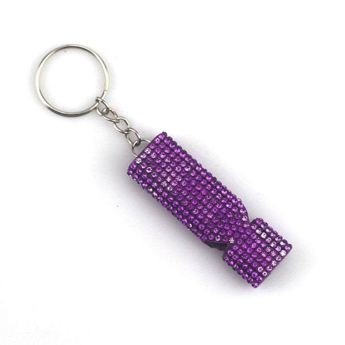 Wholesale Alloy Diamond Whistle Keychain JDC-KC-TouMS027