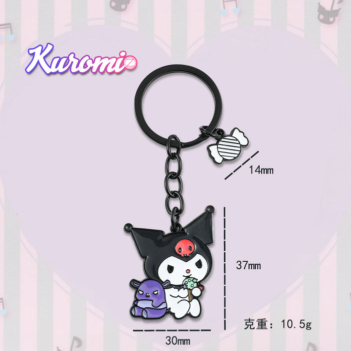 Wholesale Kuromi Keychain Cartoon Bag Pendant Sanrio Keychain Doll Pendant JDC-KC-BS003