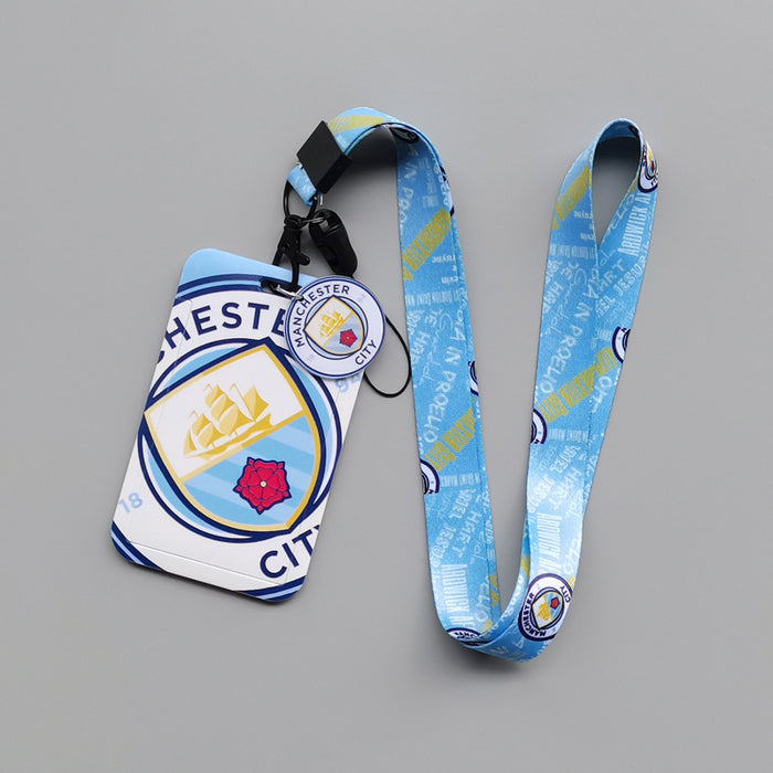 Wholesale football team Lanyard Keychain Cartoon animation hard