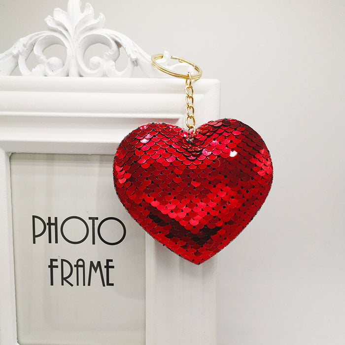 Wholesale Peach Heart Keychain Pendant Car Luggage Accessories