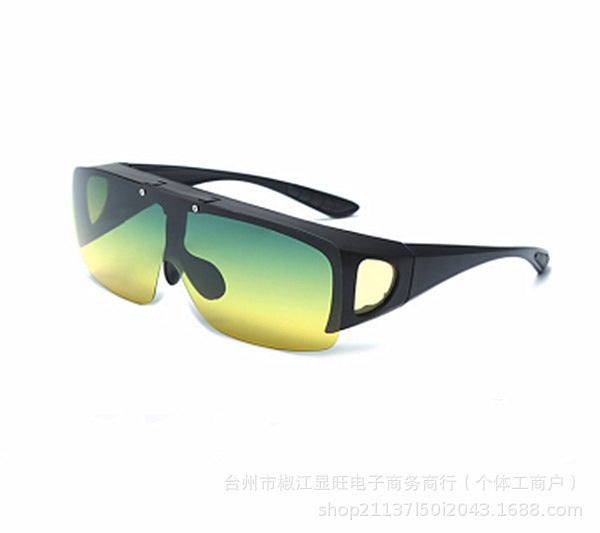 Wholesale Fashionable color changing glasses, flip up myopia glasses, sunglasses, color changing night vision glasses, popular glasses
