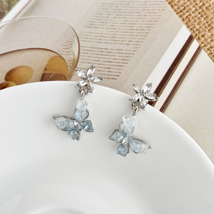 Wholesale Butterfly Crystal Earrings