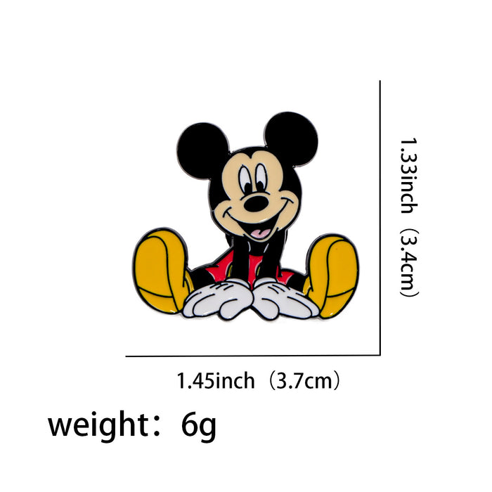 Wholesale Cartoon Duck Mouse Animation Animation Brooch Badge Clothing Backpack Accessories