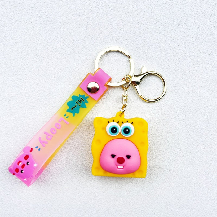 Wholesale PVC Cartoon Doll Keychain JDC-KC-WuYi281