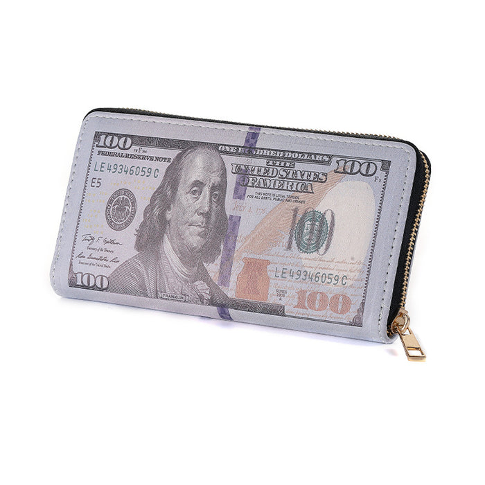 Wholesale PU Coin Purse Men's Fashion Cartoon Coin Clutch Zipper Wallet Women's Banknote Clip