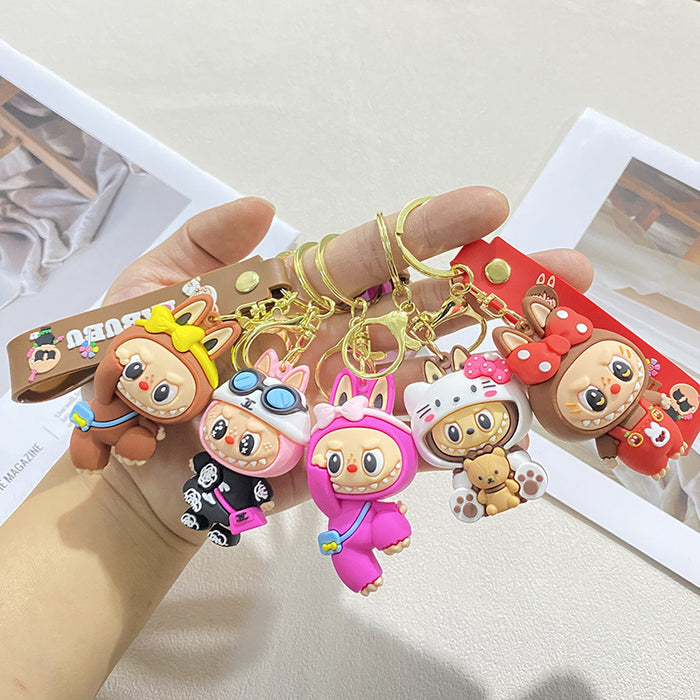 Wholesale Cute PVC 3D Cartoon Pendant Keychains