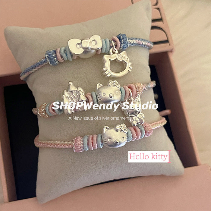 Wholesale Princess Cartoon Girlfriend Style Woven Sweet Hand Rope