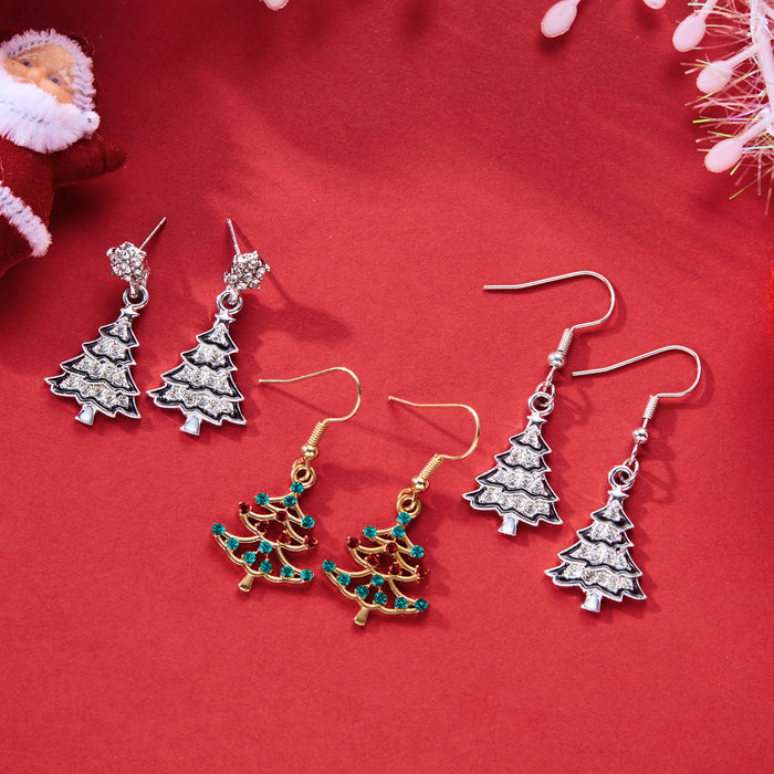 Wholesale  Christmas earrings  Christmas tree earrings