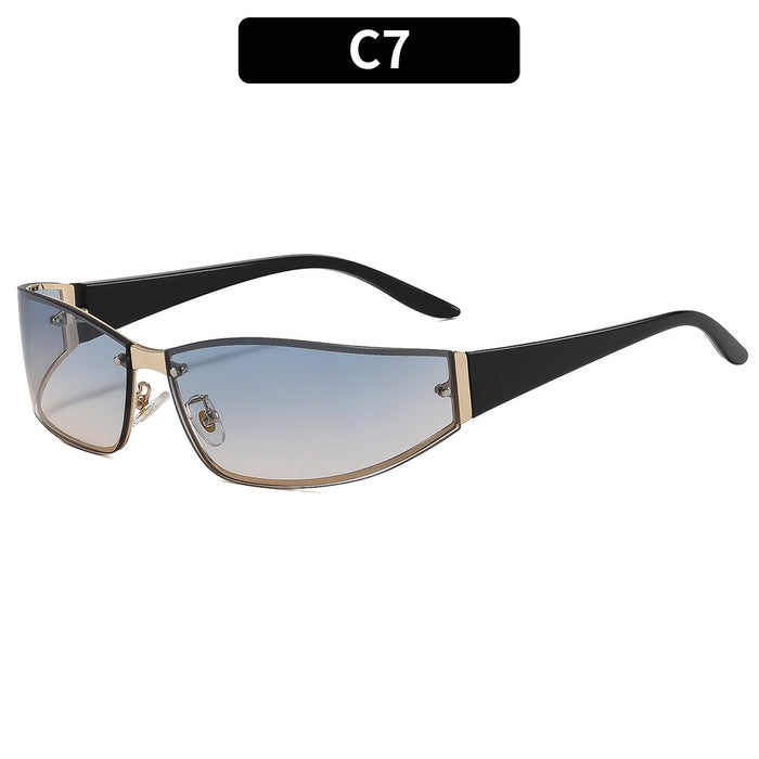 Wholesale Y2K Frameless Sunglasses Trendy Street Fashion Sun Glasses for Women