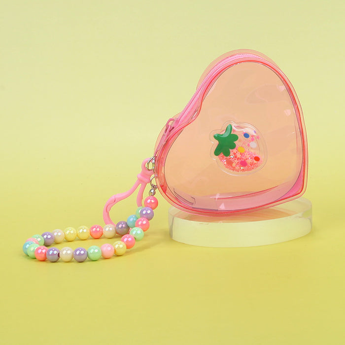 Wholesale Trendy Transparent PVC Jelly Coin Purse In Banana Color Portable Small Storage Pouch With Keychain Cute Everyday Bag Charm For Resale