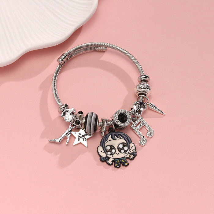 Wholesale K-POP Bracelet Cartoon Diamond Pendant