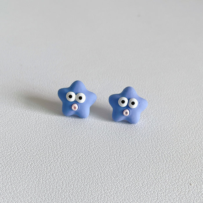 Wholesale Resin Earrings Cute Cartoon Big Eyes JDC-ES-Wenhua002