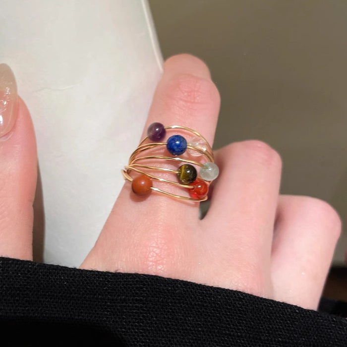 Wholesale Vintage ring, light luxury, niche design, vintage ring