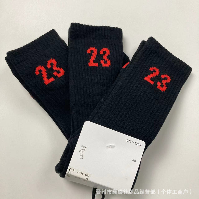 Wholesale Cotton 3pcs Thick High-top  Sports Socks JDC-SK-Kuos002