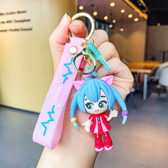 Wholesale PVC Cartoon Doll Keychain JDC-KC-LeZi030