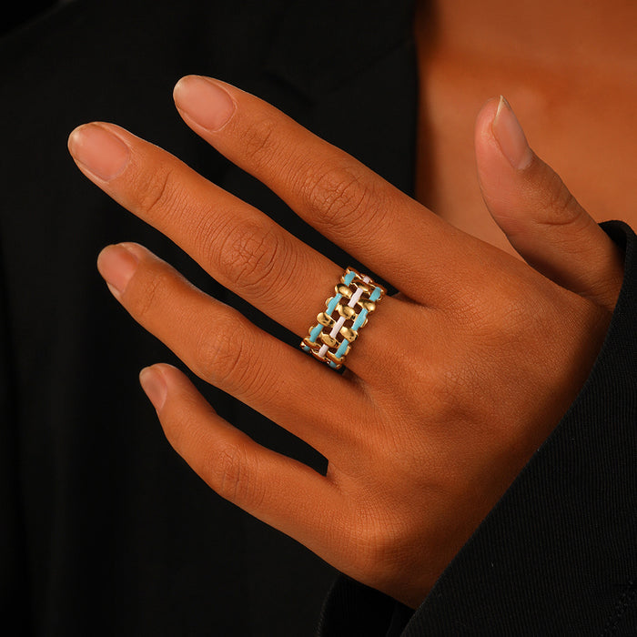 Wholesale Fashionable, luxurious, personalized, versatile and elegant stainless steel open ring bracelet