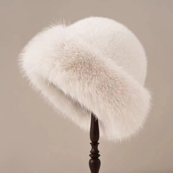 Wholesale autumn and winter thickened wool plush imitation mink warm ear protection all-match fashion windproof