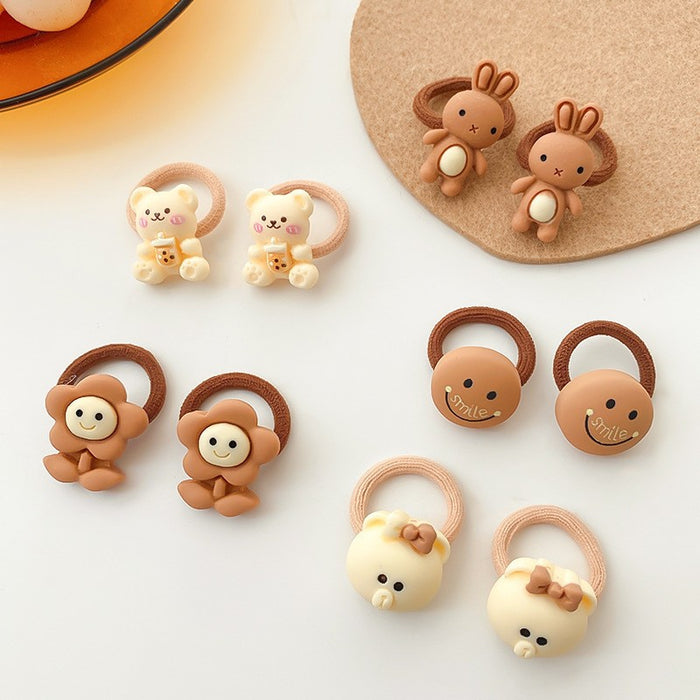 Wholesale Children's Cute Cartoon Thumb Hair Circles JDC-HS-linx002