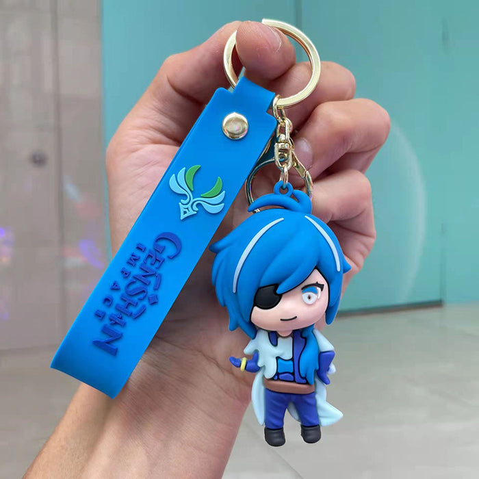 Wholesale Cute Cartoon Three-dimensional Silicone Keychain JDC-KC-Chongli013