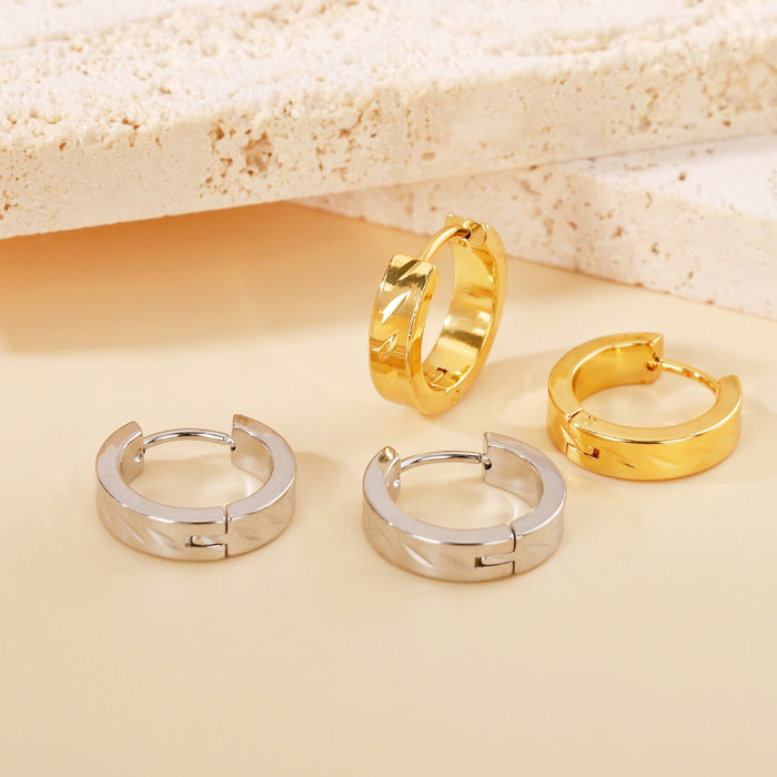 Wholesale Geometric Titanium Steel Earrings