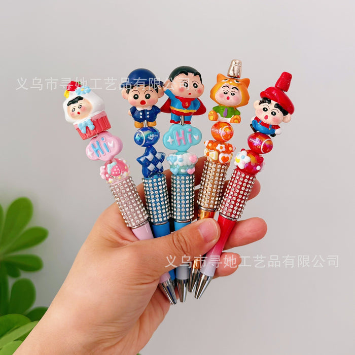 Wholesale Beaded Cartoon Rotating Ballpoint Pen