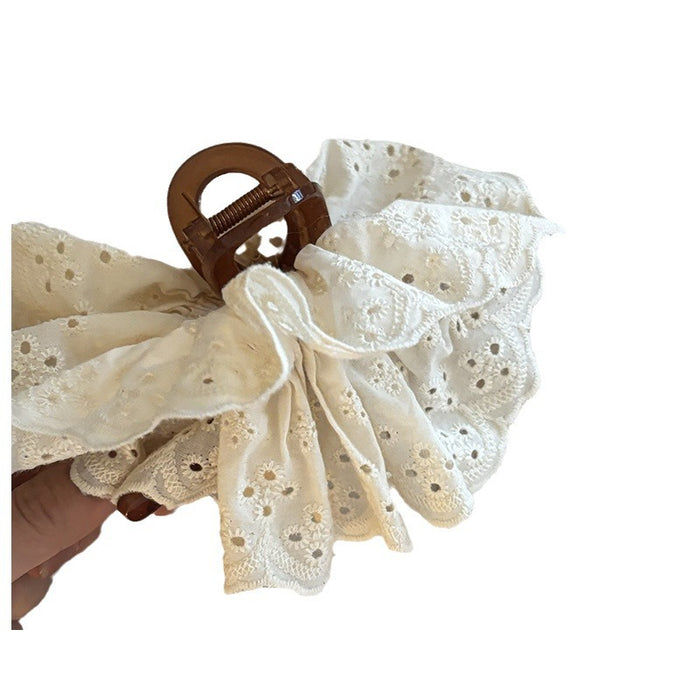 Wholesale French Elegant Lace Large Grasp Hair Quantity Shark Clip Hair Clip Hair Accessories