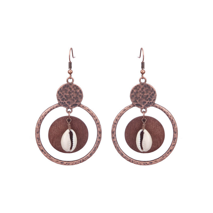 Wholesale Bohemian Tassel Long Dangle Earrings Set Mixed Material Jewelry Accessory Boutique Resale