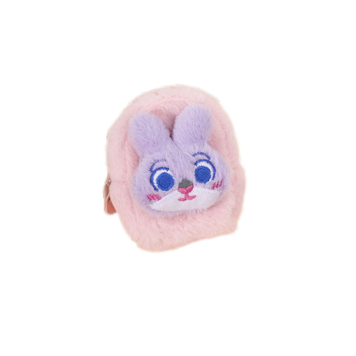 Wholesale Plush coin purse,  cute bunny and fox key pouch