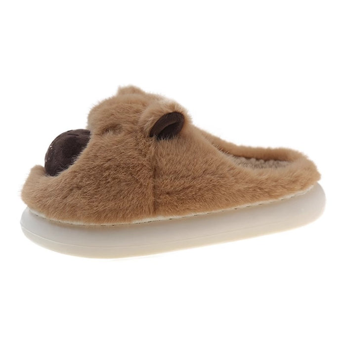 Wholesale  Cotton Slippers Women's Plush Cold-proof Warm-keeping Cotton Slippers for Hairy Home Cotton Slippers for Women