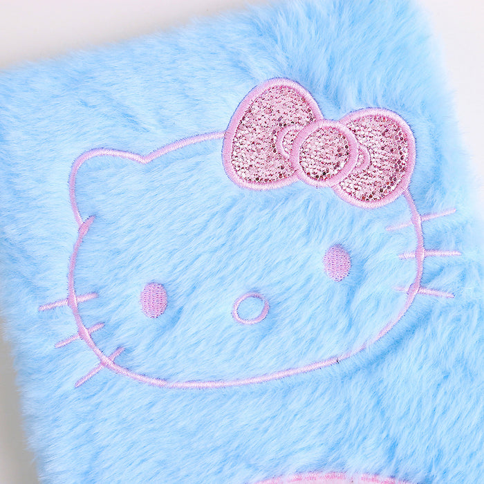 Wholesale Cartoon Candy-Colored Cat Plush Notebook