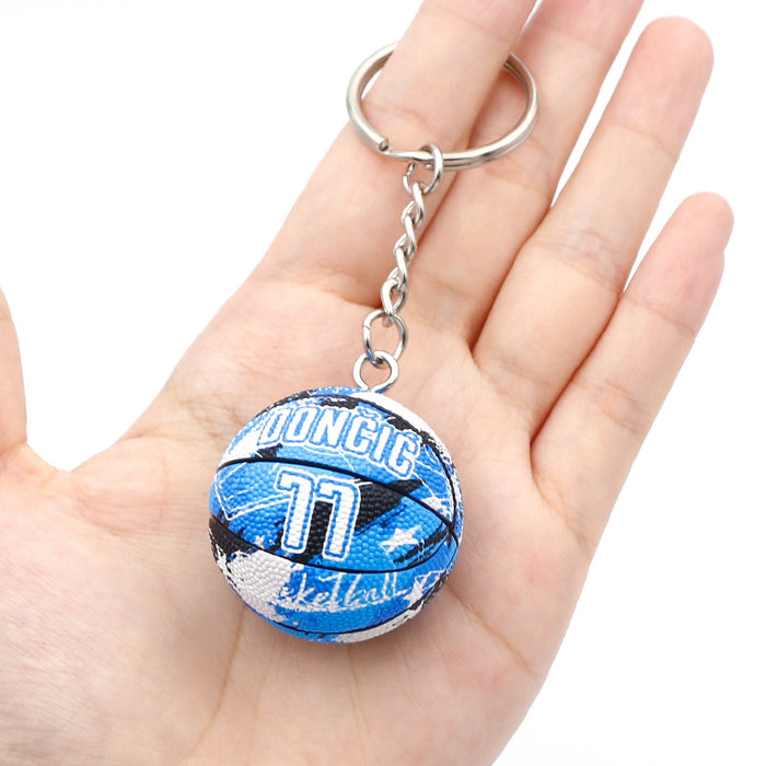 Wholesale PVC Letter Basketball Keychain JDC-KC-QLPing007