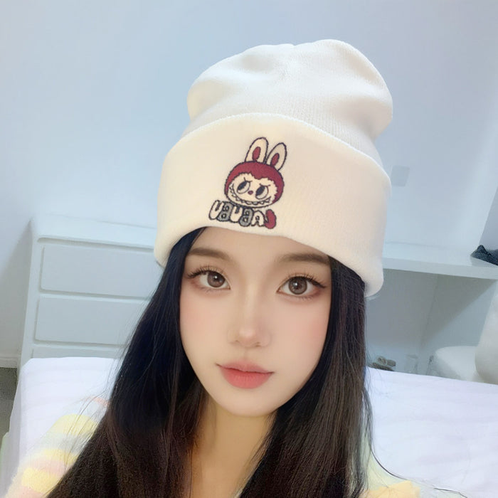 Wholesale Cartoon unisex knitted hats embroidered  knitted hats