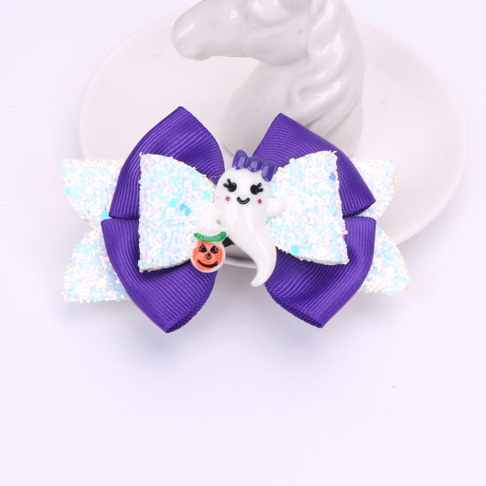 Wholesale Children Halloween Bow Hair Clip JDC-HC-Bais007