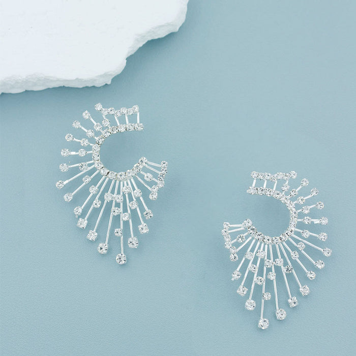 Wholesale Earrings new sparkling rhinestone earrings jewelry