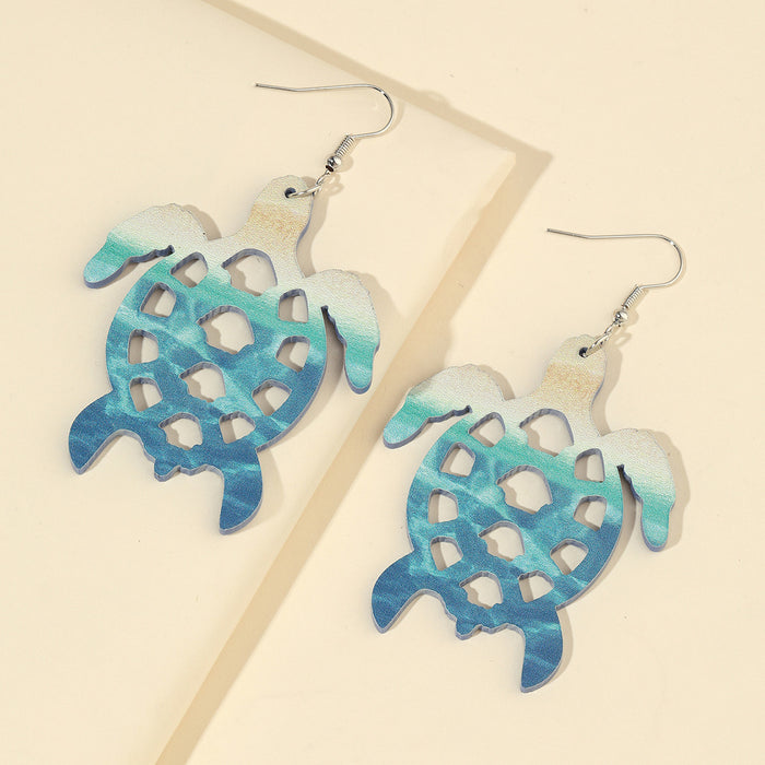 Wholesale Beach Ocean Wind Mermaid Seahorse Earrings