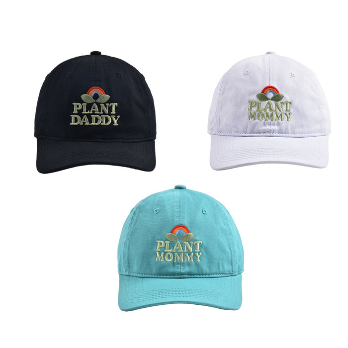 Wholesale Cotton Plant Dad and Mom Embroidered Baseball Cap JDC-FH-WenR035