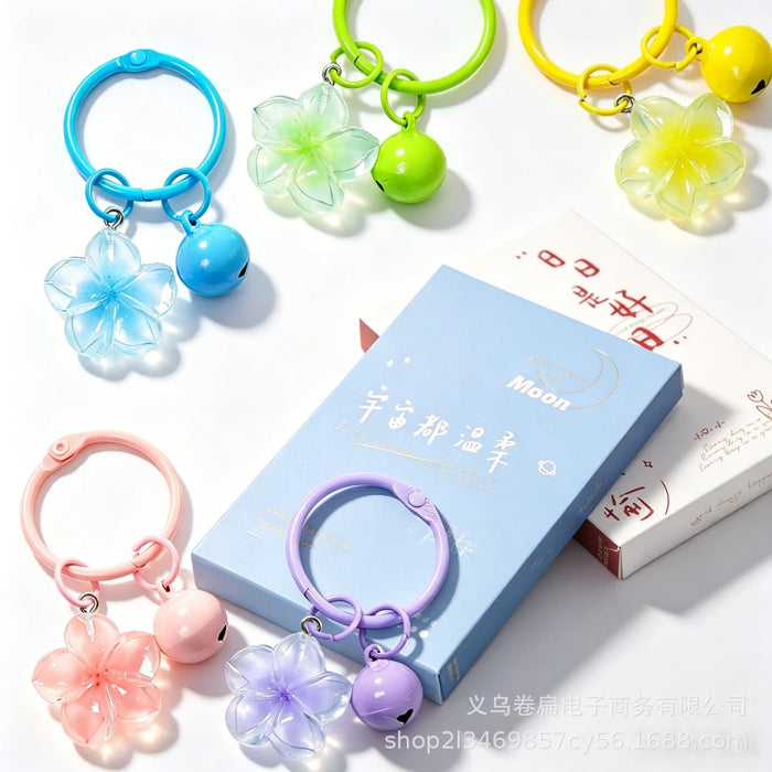 Wholesale Plastic Resin Keychain Card Ring Bell Charm Cute Style Bag Charm DIY Craft Accessory