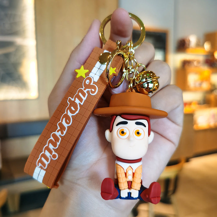 Wholesale PVC Cartoon Cute Doll Keychain JDC-KC-Yid019