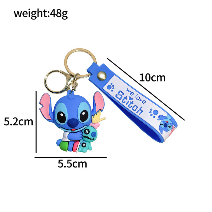 Wholesale cute doll  soft rubber pvc car key chain