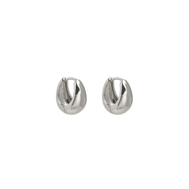 Wholesale Retro Metal Ear Ring Exquisite High-grade Ear Buckle Simple All-match Niche Earrings